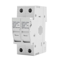 3pcs 1P 2P DC Fuse Holder 10x38mm 1100V Solar PV Voltage Protection for Photovoltaic System