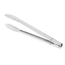 Heavy Duty Stainless Steel Grilling Tongs with Secure Grip Control, Dishwasher Safe BBQ Food Tongs for Kitchen and Outdoor Grill