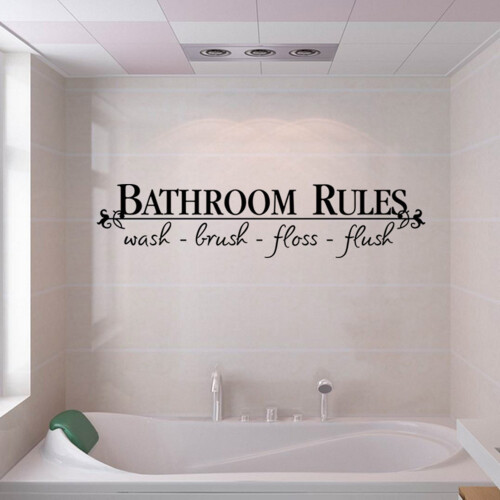 Waterproof Vinyl Bathroom Wall Stickers Decor 1