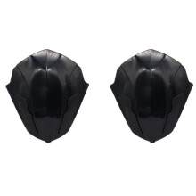 2X Motorrad Windschutzscheibe Windschutzscheibe Visier Visier für NVX 155 V1 / Aerox 155 / NVX V2 2021 Schwarz