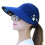 (Blue) UV Sunhat for Women - Foldable Beach Cap 1