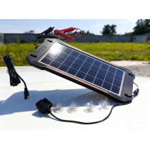12V Smart Solar Charger with WiFi Monitoring, Voice Control, Low Voltage Alerts for Car RV Boat