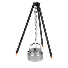 Camping Tripod Stand for Cooking Over Fire, Heavy Duty Adjustable Outdoor Grill Tripod