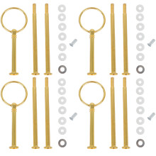 (Gold, 3 Layer) 3-Tier Cake Stand for Wedding Desserts