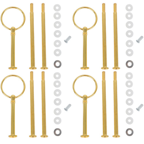 (Gold, 3 Layer) 3-Tier Cake Stand for Wedding Desserts