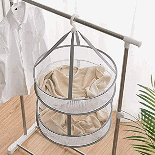 Mesh Sweater Drying Rack with AntiDeformation Support, Foldable Hanging Basket for Delicate Clothes 1