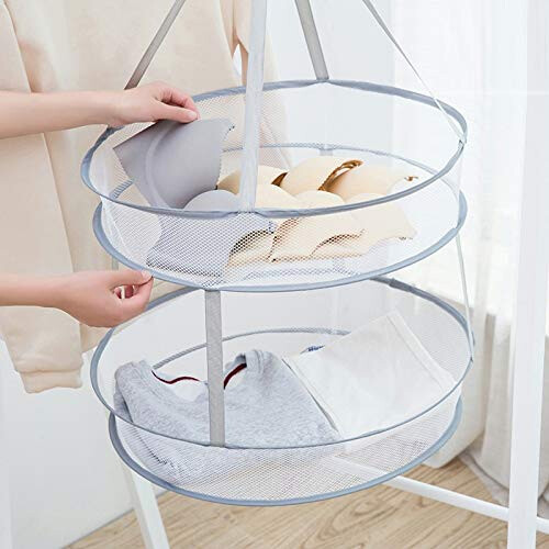 Mesh Sweater Drying Rack with AntiDeformation Support, Foldable Hanging Basket for Delicate Clothes 2
