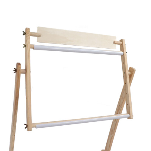Adjustable Embroidery Stand with Solid Wood Base, 360 Rotatable Cross Stitch Frame Holder for Needlework Projects 1