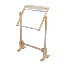Adjustable Embroidery Stand with Solid Wood Base, 360 Rotatable Cross Stitch Frame Holder for Needlework Projects