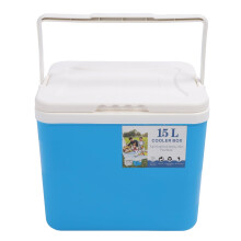 15L Portable Cooler, Hard Insulated Ice Chest with Long‑Lasting Temperature Retention for Camping, Beach and Fishing (Blue)