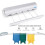 Wall Mounted Clothes Drying Rack with Automatic Retractable FiveLine Design, SpaceSaving Indoor Towel Hanger 2