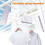 Wall Mounted Clothes Drying Rack with Automatic Retractable FiveLine Design, SpaceSaving Indoor Towel Hanger 4