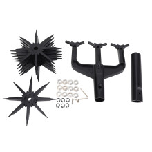 Adjustable Garden Rotary Cultivator and Manual Hand Tiller, 6Wheel Tool for Weeding and Soil Aeration
