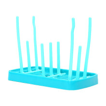 Baby Bottle Drying Rack with Detachable Drainage Tray, 9 Holders, Fast Drying Design for Countertop Use