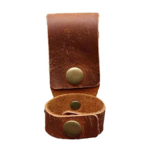 Leather Glove Holder with Secure Attachment, Durable Leather Build for Outdoor Camping and Hiking
