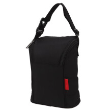 Baby Bottle Thermal Bag Black, Insulated Bottle Storage Nylon Travel Tote Pouch for Outdoor Use