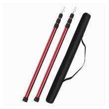 Red Adjustable Strap 37.4 to 90.6 Inch for Camping and Travel, Heavy Duty Visibility Luggage Gear Strap