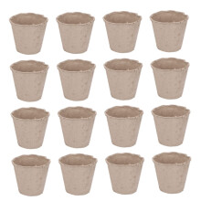 Biodegradable Plant Pots 8cm EcoFriendly Pulp Seedling Starter Cups for Gardening Outdoor Use