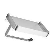 Stainless Steel Toilet Paper Holder with Phone Shelf, Wall Mounted 2 in 1 Space Saver Bathroom Organizer