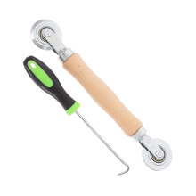 Window Screen Installation Tool Set, 2pcs Screen Kit with Ergonomic Grip and DoubleBearing Wheel