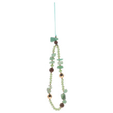 Beaded Phone Strap Lanyard with Natural Beads for Secure Wrist Carry and Hands Use