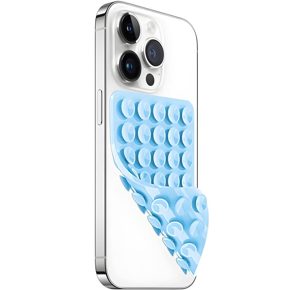 Silicone Suction Cup Phone Holder With Doublesided Nonslip Grip, Hands Mount For Selfies And Videos, Baby Blue 9771547471202