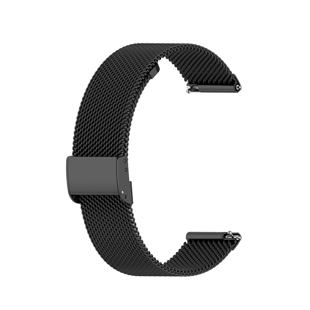 Stainless Steel Smartwatch Band For Dekelife C28 And Bambooinn C28, Quick Release Mesh Strap Adjustable Secure Clasp Black 9330225165224