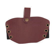 Motorcycle Shift Shoe Protector Gear Pad Cover Wine Red Microfiber Leather AntiSlip Elastic Fit