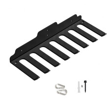 Wall Mount Storage Rack for Barbell and Tools, Heavy Duty Steel Gym and Garage Organizer