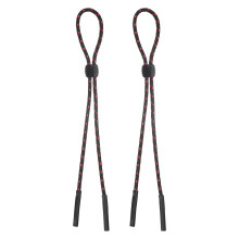 2pcs Adjustable Eyeglass Strap and Sunglasses Retainer with Secure NonSlip Hold, Dark Red