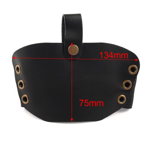 Motorcycle Shift Shoe Protector Gear Pad Cover Wine Red Microfiber Leather AntiSlip Elastic Fit 1