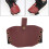 Motorcycle Shift Shoe Protector Gear Pad Cover Wine Red Microfiber Leather AntiSlip Elastic Fit 3
