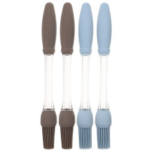 4pcs Heat Resistant Silicone Basting Brush Set for BBQ Grill, Oil Butter and Pastry Baking