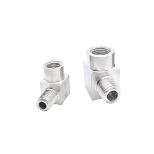 Stainless Steel Pipe Fitting 1/4 Inch BSPP Female to BSPT Male 90 Degree Elbow Connector for Water Gas Propane