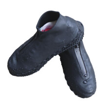Reusable Silicone Shoe Covers Waterproof AntiSlip Shoe Protectors for Men and Women Outdoor Black