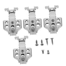 4 Sets Oil Rubbed Soft Close Cabinet Hinges for Kitchen Doors Heavy Duty Cold Rolled Steel