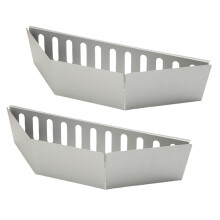 Stainless Steel Charcoal Basket Set for Grill and Smoking, 2 Pcs, Even Heat Distribution and Easy Cleanup