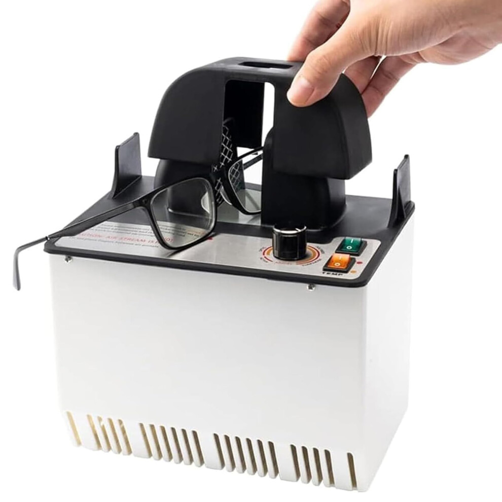 Optical Frame Heater with Dual Temperature Control, Flameless Safe Heating Eyeglass Warmer for Opticians