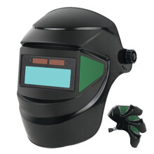 Auto Darkening Welding Helmet with True Color Optics, Large View, Solar Powered, Flip Design