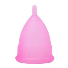 Weiche Silikon-Menstruationstasse für Frauen, Pink, S 6,24,3 cm