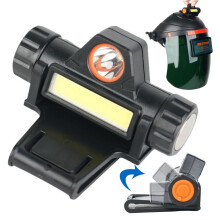 USB Rechargeable Welding Helmet Light with Magnetic Clamp, Dual Modes, Waterproof and Lightweight Design