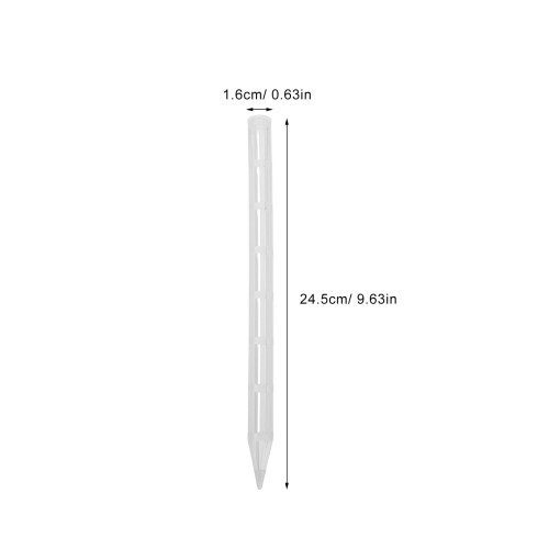 20Pcs White Plastic Root Rot Prevention Stakes for Plant Ventilation 1
