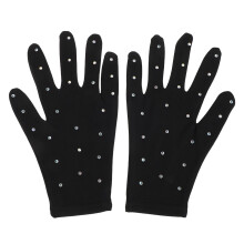 1Paar Eislaufhandschuhe Mit Glitzer - Rutschfest