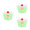 3Pièces Panier Enfant Vert Durable Design 1