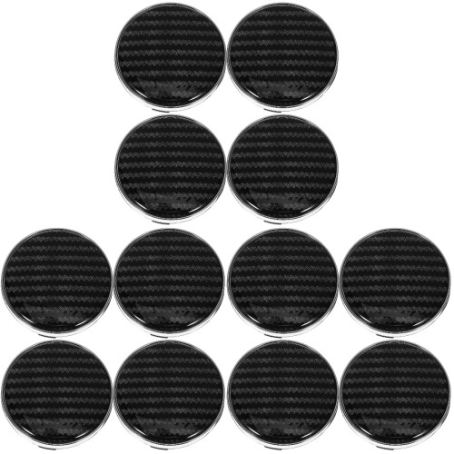 12Pièces Cache-Moyeux Jantes Argent, Design Et Durable