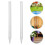 20Pcs White Plastic Root Rot Prevention Stakes for Plant Ventilation 10
