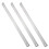 3Pcs Multi-Function Cork Backing Rulers Strong Stainless Steel Silver 1
