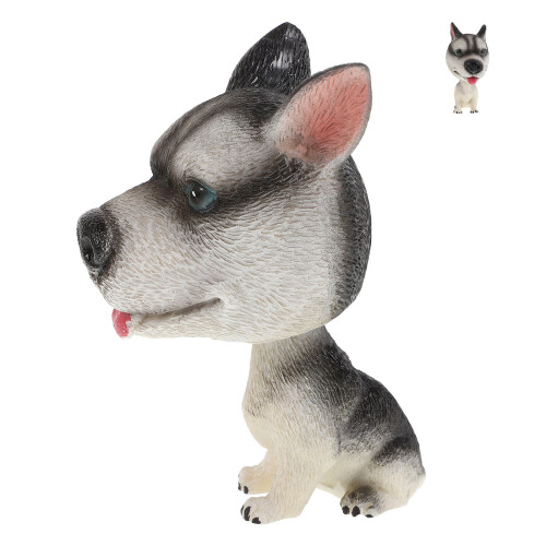 2Stk Schüttelnder Hund Resin Auto Figur Ornament 1