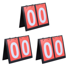 3Pcs Red 2-Digit Scoreboard Flipper for Basketball & Sports Game