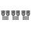 30Sets Black Iron Handbag Lock Fastener for Box Closure Use 1